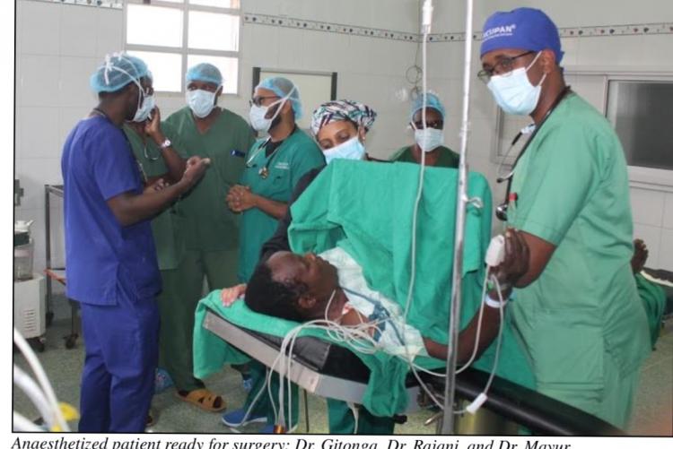 THE DEPARTMENT OF ANAESTHESIA PARTICIPATION IN ST. THERESA MISSION HOSPITAL, KIIRUA, ORTHOPAEDIC CAMP